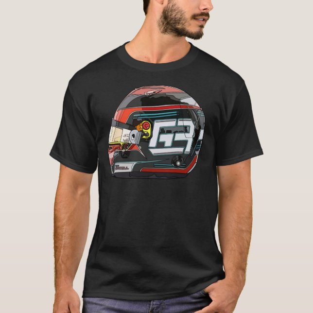 Camiseta George Russell Mercedes Helmet 2020 Classic T-Shir (Frente)