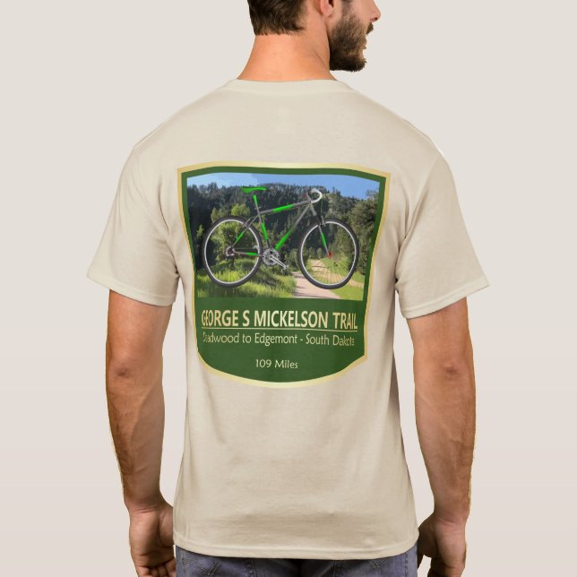 Camiseta George S Mickelson Trail (bicicleta2) (Verso)