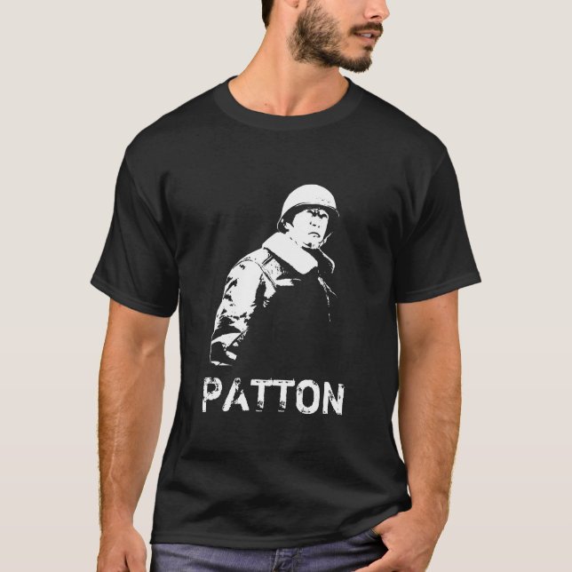 Camiseta George S. Patton -- Herói da guerra (Frente)