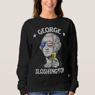 Camiseta George Sloshington Washington Patriótico 4º De Jul