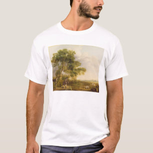 Camiseta George Stubbs tiro de dois cavalheiros (o óleo