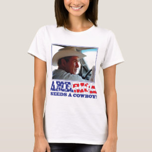 Camiseta George W Bush - América precisa um vaqueiro