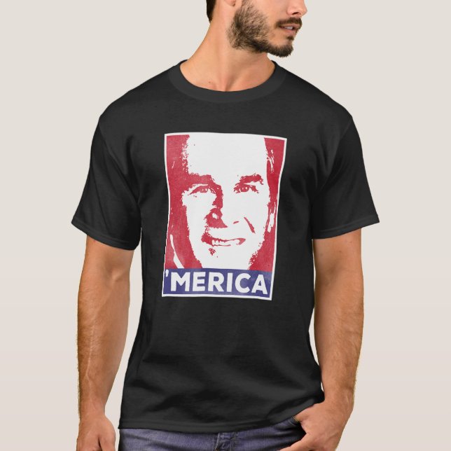 Camiseta George W Bush Merica (Frente)