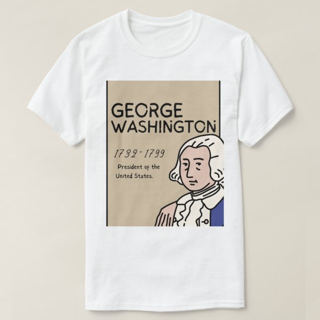 Camiseta George Washington  (Frente do Design)
