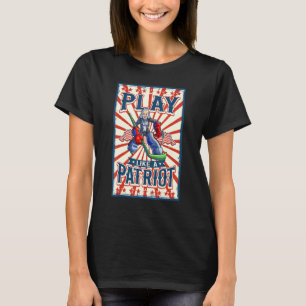 Camiseta George Washington 4 de julho Mulheres Homens Ameri