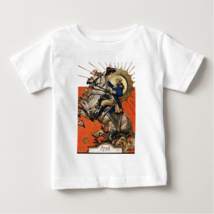 Camiseta George Washington a cavalo