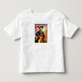 Camiseta George Washington com traje de guerra