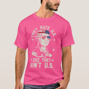 Camiseta George Washington Diversão Estrelas Destaca Bandei