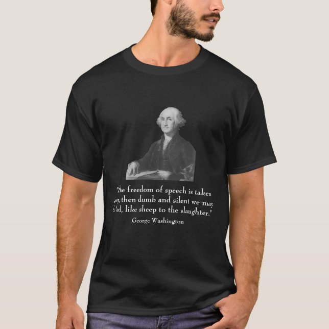 Camiseta George Washington e citações (Frente)