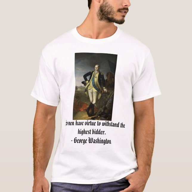 Camiseta George Washington em Princeton, poucos homens tem (Frente)