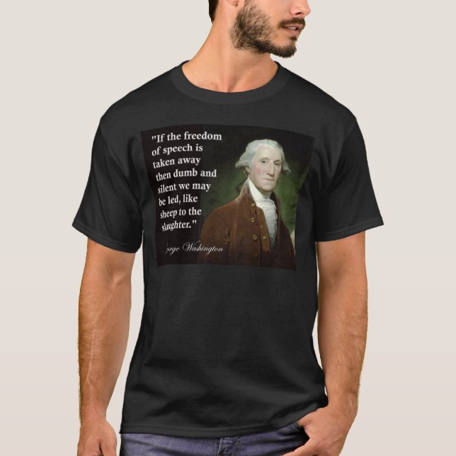 Camiseta George Washington Freedom of Speech Cote (Frente)
