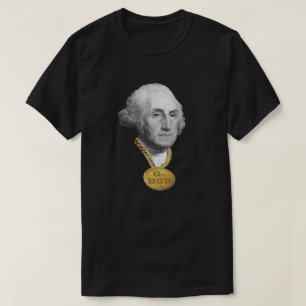 Camiseta George Washington (G-Dub) Blinged para fora