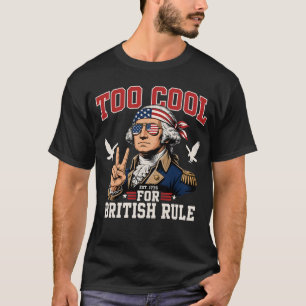 Camiseta George Washington patriótico engraçado e legal no
