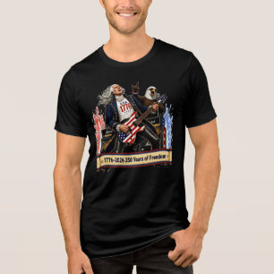 Camiseta George Washington Rockstar Guitar 4 de Julho