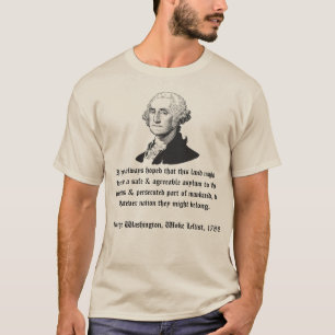 Camiseta George Washington sobre Imigração