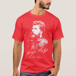 Camiseta Georges Bizet Compositor francês Música clássica