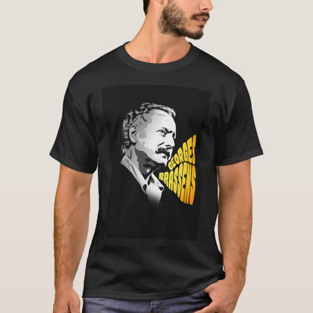 Camiseta Georges Brassens (Frente)