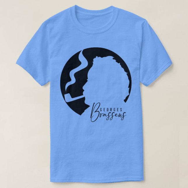 Camiseta Georges Brassens Hommage (Frente do Design)