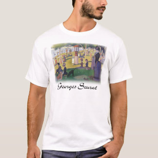 Camiseta Georges Seurat - um domingo no La Jatte grandioso