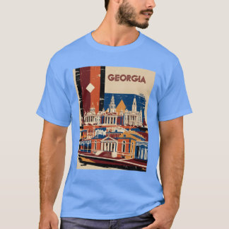 Camiseta Georgia 1950 EUA Vintage Retro Turismo