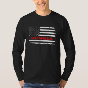Camiseta Georgia American Flag Senoia Usa Patriotic Souveni