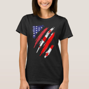 Camiseta Georgia American Grown Flag USA Patriot Heritage M