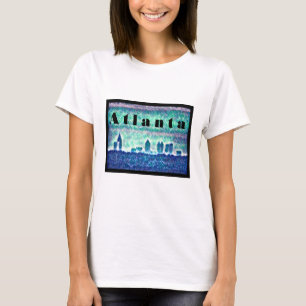 Camiseta Geórgia: Anos 80 de retro da silhueta Atlanta