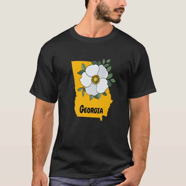 Camiseta Georgia Cherokee Rosa Flower (Frente)
