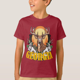 Camiseta Georgia Deer com Rosas