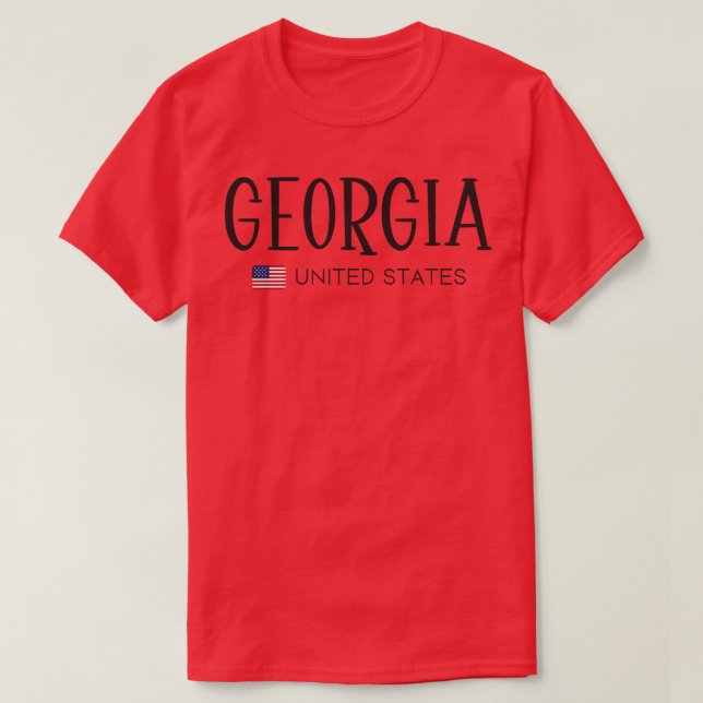 Camiseta Georgia Estados Unidos TShirt (Frente do Design)