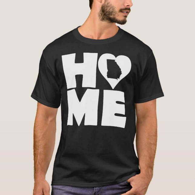 Camiseta Georgia Home Heart State Tees (Frente)