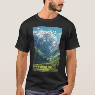 Camiseta Georgia Illustration Viagem Art Vintage