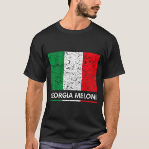 Camiseta Georgia Meloni Heroína Italiana Bandeira da Itália