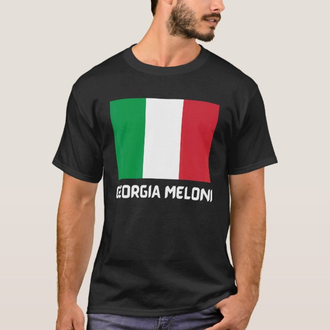 Camiseta Georgia Meloni - Sinalizador Herói Italiano_1 (Frente)
