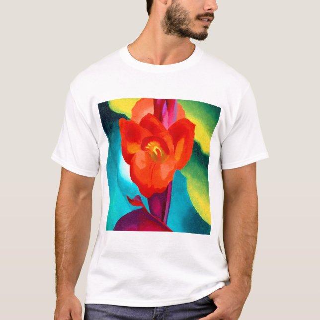 Camiseta Georgia O Keeffe Red Canna (Frente)