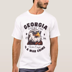 Camiseta Geórgia: onde a águia de guerra é um crime de guer