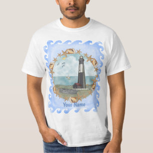 Camiseta Georgia Shells Lighthouse nome personalizado T-Shi