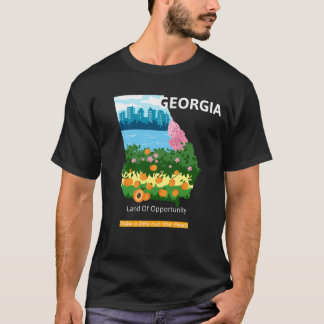 Camiseta Georgia, Tire Uma Mordida Do Pêssego