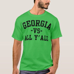 Camiseta Georgia vs Todos os Homens Engraçados Mulheres Cri