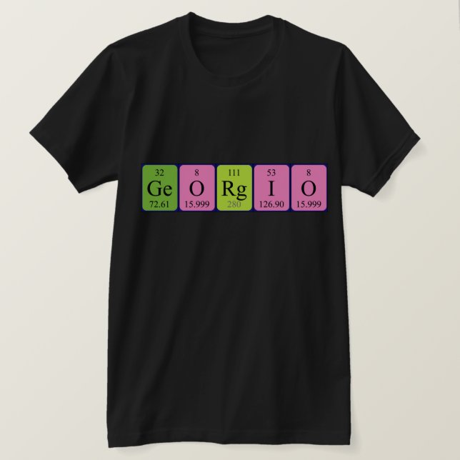 Camiseta Georgio periódico mesa (Frente do Design)