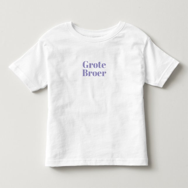 Camiseta Gepersonaliseerde Zwangerschapsaankondiging Broer. (Frente)
