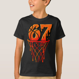 Camiseta Geração Alpha Gíria Crianças 67 Basquete Sorvete D