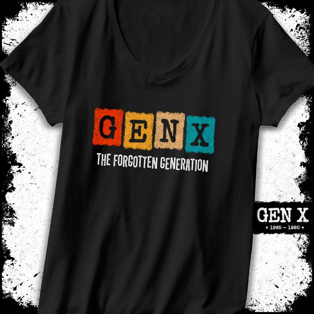 Camiseta Geração Esquecida X Gen Xer Funny Gen X (Criador carregado)