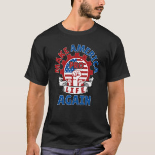 Camiseta Geração pró-vida Faça a América pró-vida República