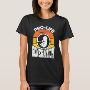 Camiseta Geração Retro Pro Vida Anti Aborto Cristã