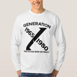 Camiseta Geração X: 1965-1980