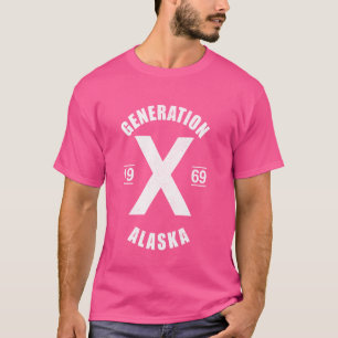 Camiseta Geração X 1969 Feral Gen Xer Nascer 1969 Alaska
