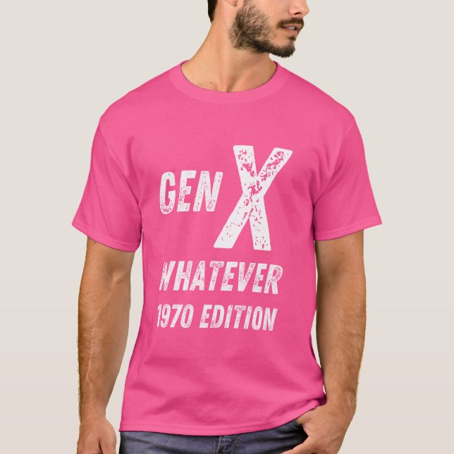 Camiseta Geração X 1970 Edition Geração X Qualquer Aniversá (Frente)