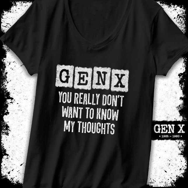 Camiseta Geração X 80 Kid Gen X Gen Xer Funny Gen X (Criador carregado)
