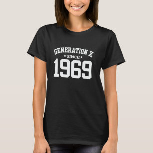 Camiseta Geração X Desde 1969 Aniversário Gen X